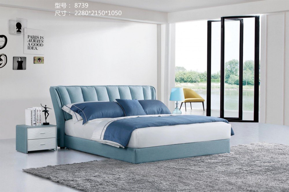 8739布艺床